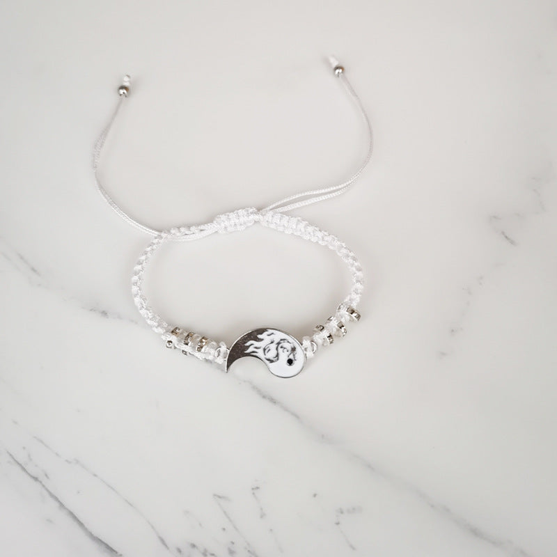 Dragon Totem Braided Haematite Hand-woven Couple Tai Bracelets