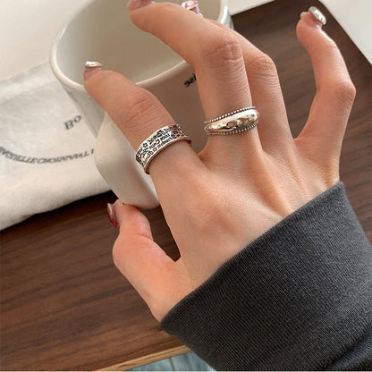 Metal Open Suit Female Design Sense Rings