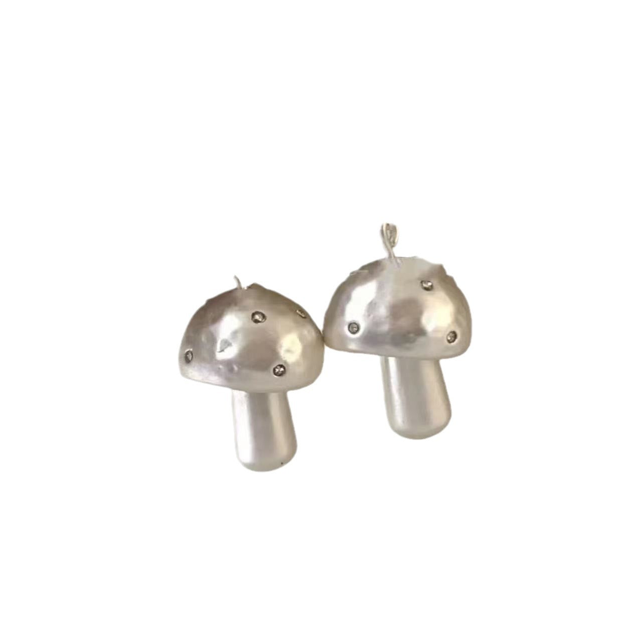 Women's Matte Metal Mushroom For French Style Retro Personality Earrings