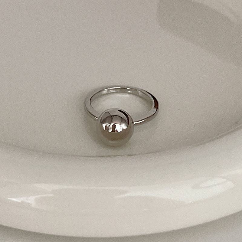 Sier Female Design Light Luxury Index Rings