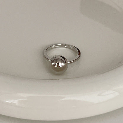 Sier Female Design Light Luxury Index Rings