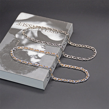 Men's Cuban Titanium Steel Niche Design Clavicle Chain Necklaces