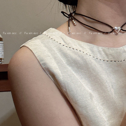 Love Ball Simple Advanced Couple Clavicle Necklaces