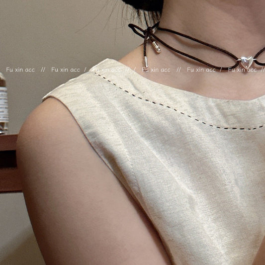 Love Ball Simple Advanced Couple Clavicle Necklaces