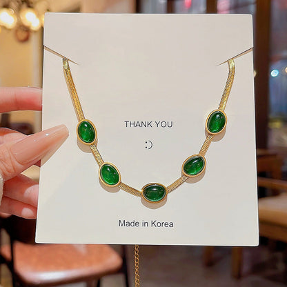 Women's Clavicle Chain Style Titanium Steel Fashion Temperament Necklaces