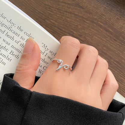 Personalized Cold Style Hand Jewelry Female Opening Rings