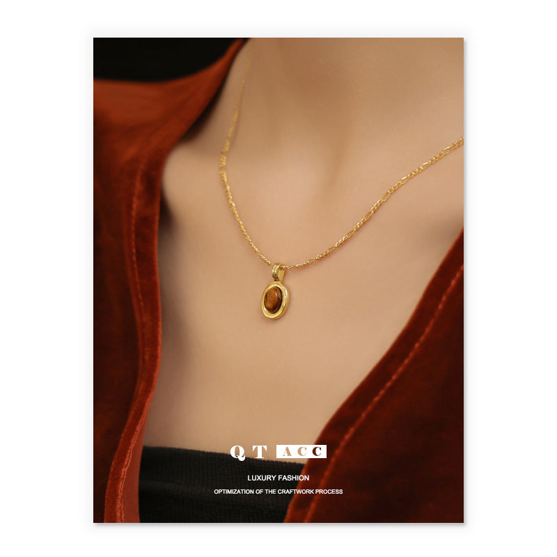 Retention Brass Gold Plated Niche Accessories Fashion Style Necklaces