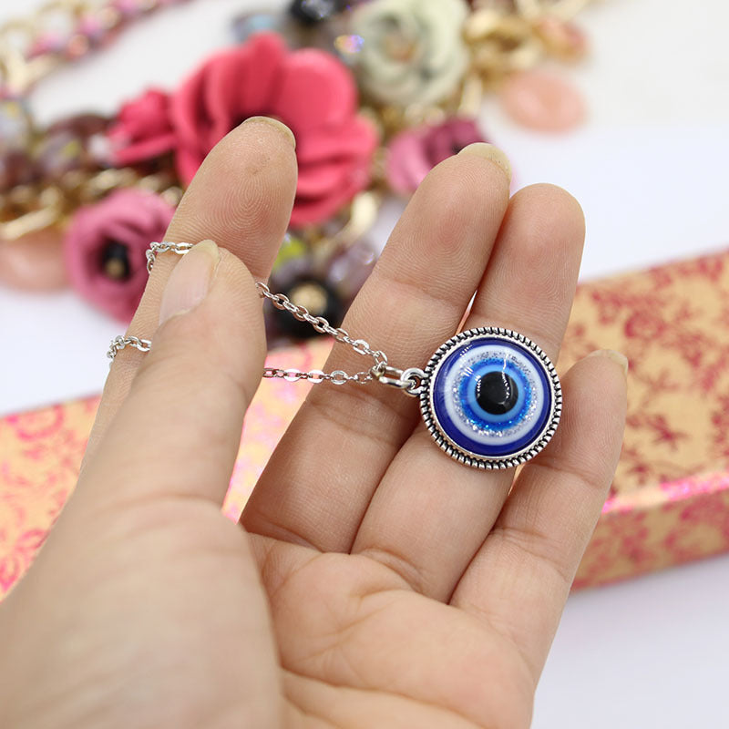 Devil's Eye Blue Eyes Female Clavicle Chain Necklaces