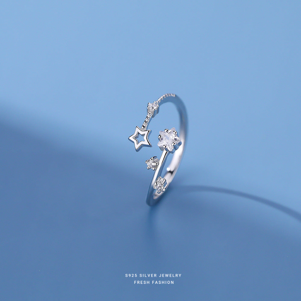 Five-pointed Star Female Fashion Personalized Minority Rings