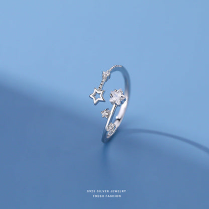 Five-pointed Star Female Fashion Personalized Minority Rings