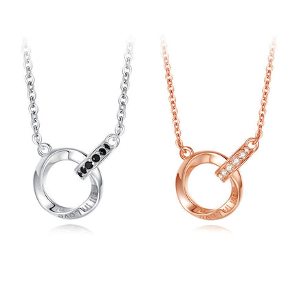 Women's & Men's & Couple Long-distance Love Commemorative Gift Necklaces
