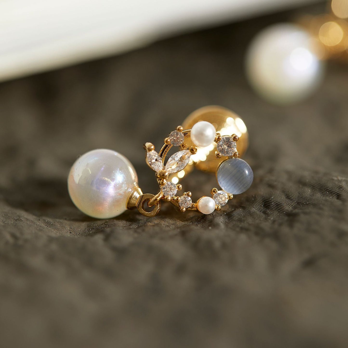 Legend Garland Dream Pearl Pendant Integrated Mosquito Coil Earrings