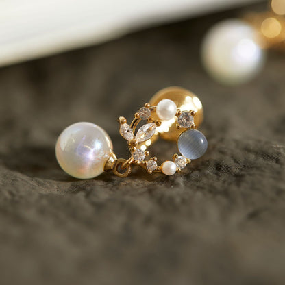 Legend Garland Dream Pearl Pendant Integrated Mosquito Coil Earrings