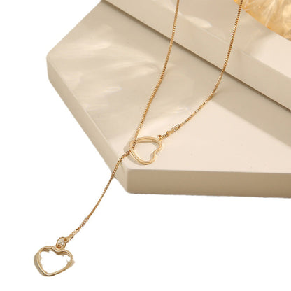 Heart-shaped Pendant Creative Simple Heart Love Necklaces