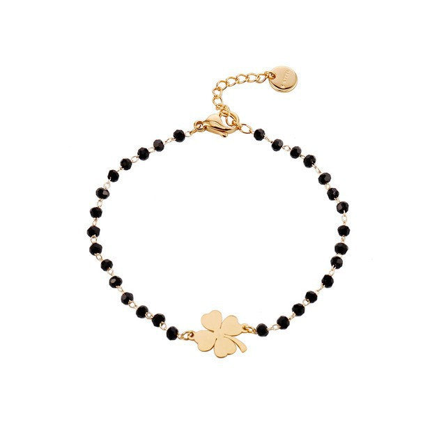 Steel Ornament Clover Female Simple Couple Bracelets