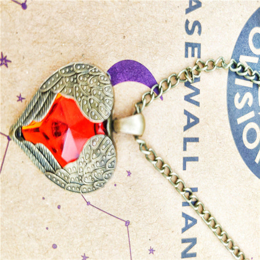 Peach Heart Wings Long Short Love Pendant Niche Temperament Necklaces