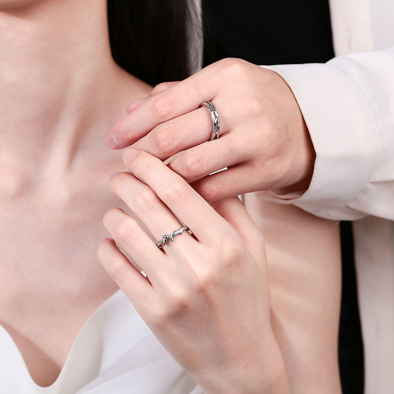 Women's & Men's & Luxury Minority Mori Style Design Sense Pair Rings