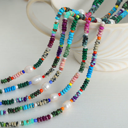 Luxury High Sense Design Natural Colorful Necklaces