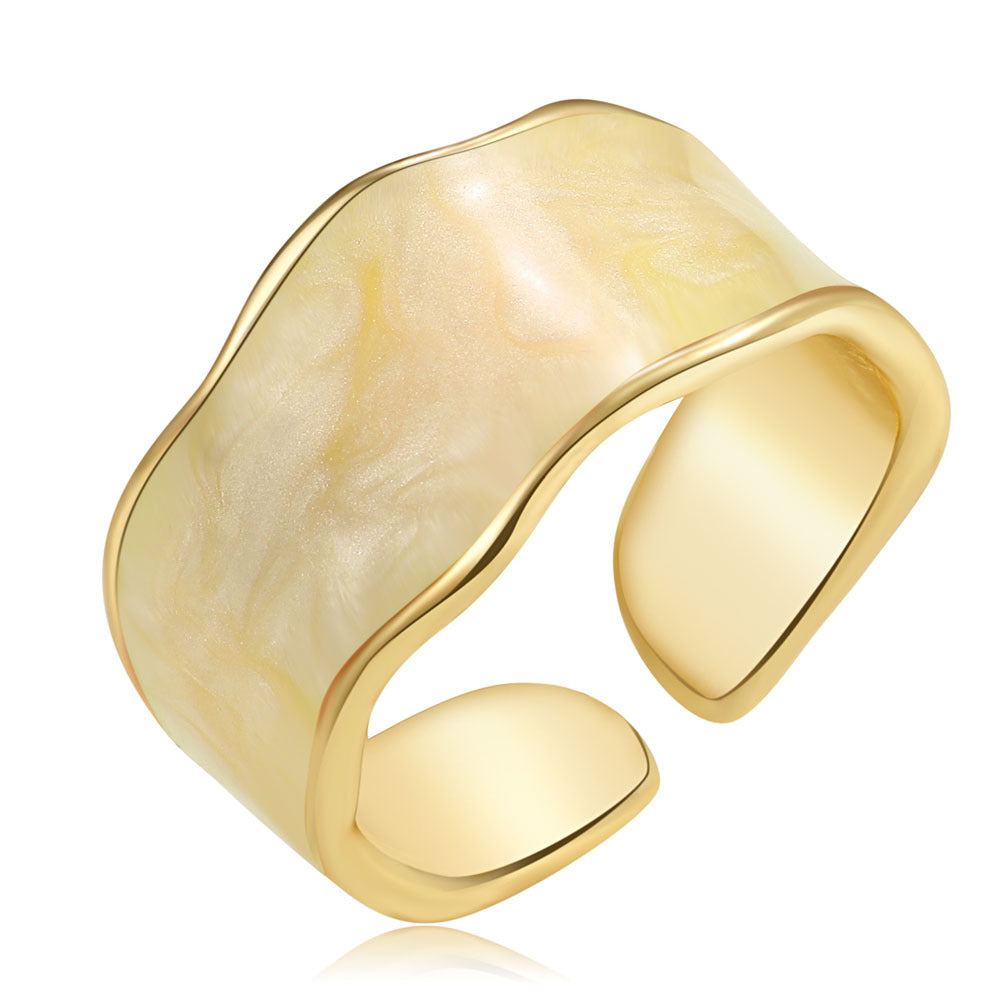 Enamel Drip Glazed Knuckle Simple Cold Rings