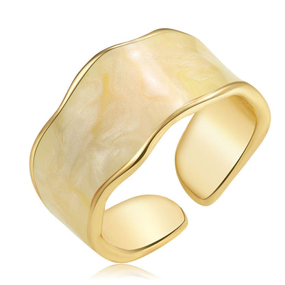 Enamel Drip Glazed Knuckle Simple Cold Rings