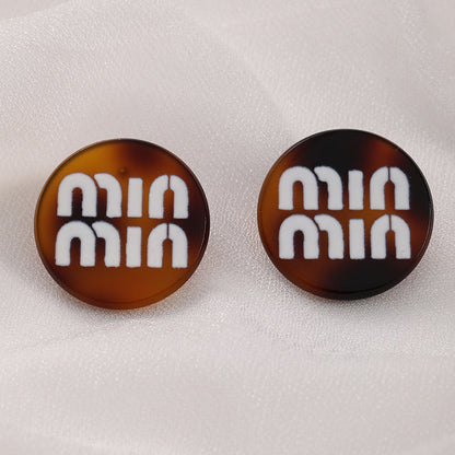 Women's Simple Graceful Letter Round For Design Rings