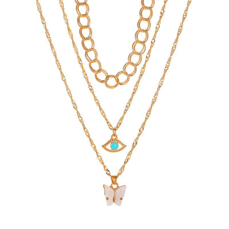 Women's Tassel Fashion Graceful Geometric Metal Letter Necklaces