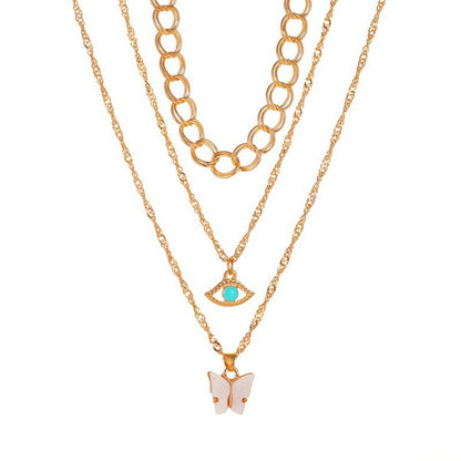 Women's Tassel Fashion Graceful Geometric Metal Letter Necklaces