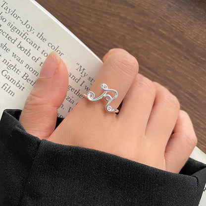 Personalized Cold Style Hand Jewelry Female Opening Rings