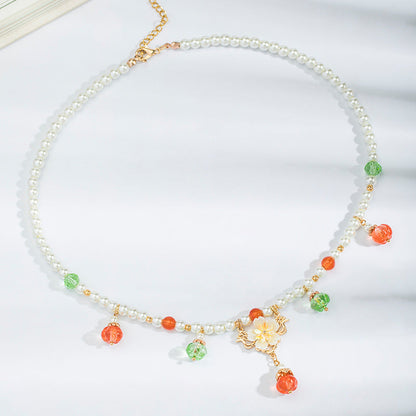 Women's Ancient Style Pearl Of Precious Stones Chinese Necklaces