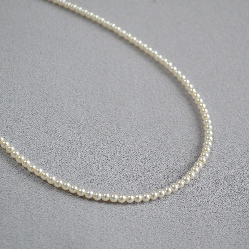 French Elegant Bright Imitation Crystal Pearl Color Exquisite Soft Necklaces