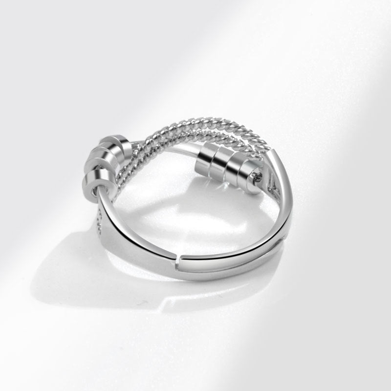 Anxiety Relief Spinning Smart Index Finger Transfer Beads Rings