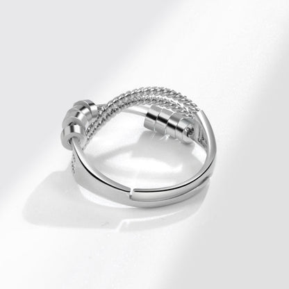 Anxiety Relief Spinning Smart Index Finger Transfer Beads Rings