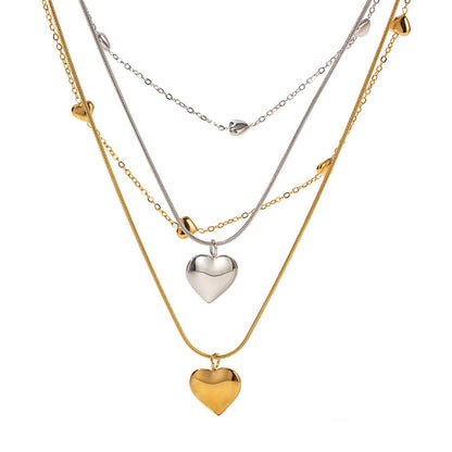 Love Gold-plated Collarbone Light Luxury Minority Necklaces