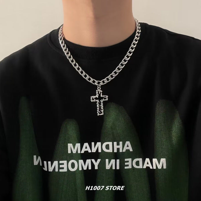 Style Melting Cross Hip Hop Cuban Necklaces