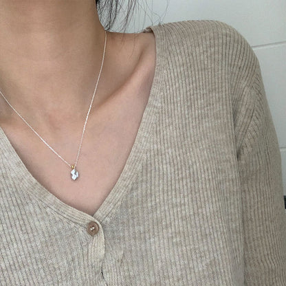 Sterling Sier Simple Niche Color Matching Beanie Female Clavicle Necklaces