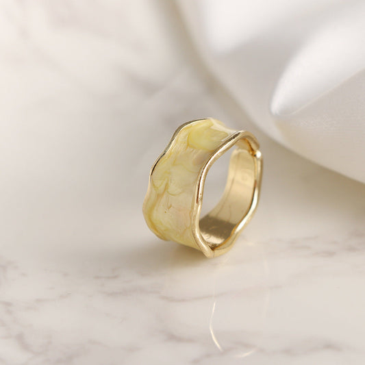 Enamel Drip Glazed Knuckle Simple Cold Rings