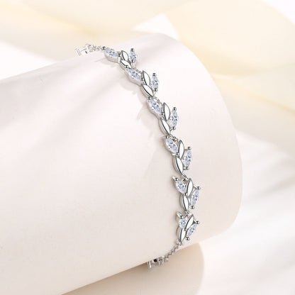 Summer Mori Sterling Sier Wheat Design Fresh Bracelets