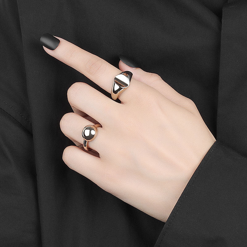 Women's Fashion High Minimalist Sterling Sier For Rings