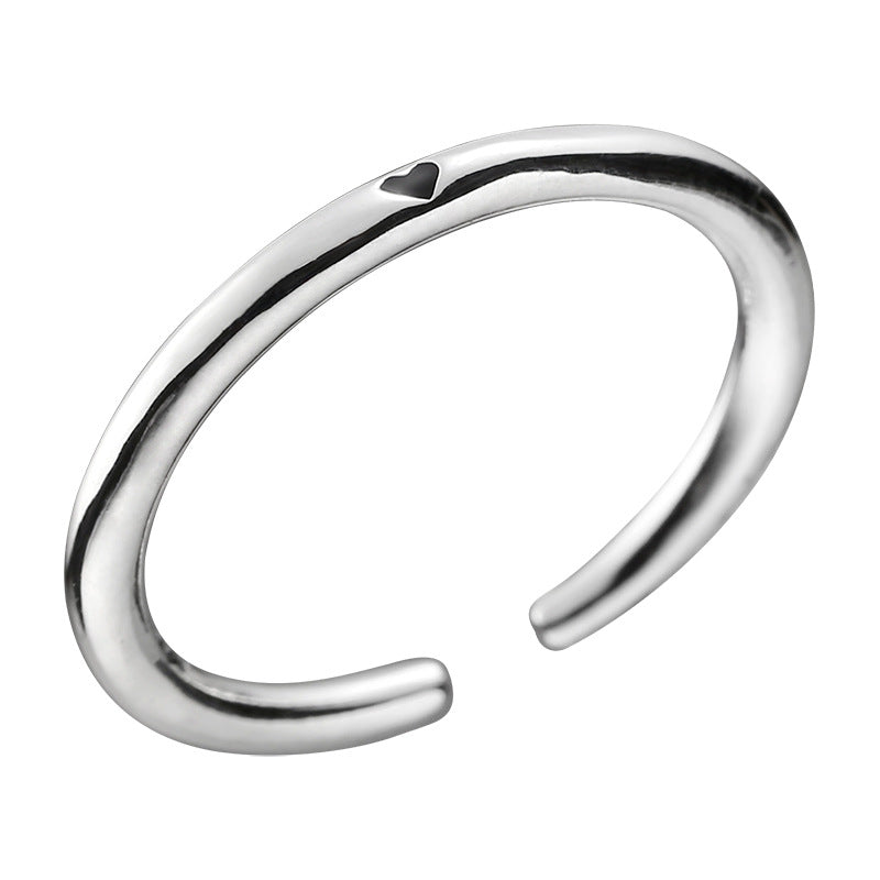 Not Late Sterling Sier Female Cute Rings
