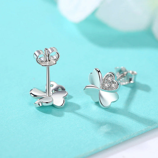 Women's Clover For Compact Mini Simple Niche Earrings