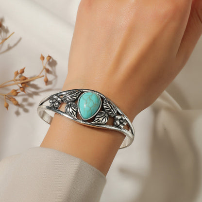 Personality Retro Inlaid Resin Horse Eye Bracelets