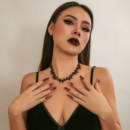 Women's Ornament Punk Hot Short Gothic Style Necklaces