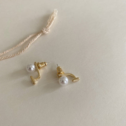 Women's Design Pearl Beanie Minimalist For Trendy Earrings