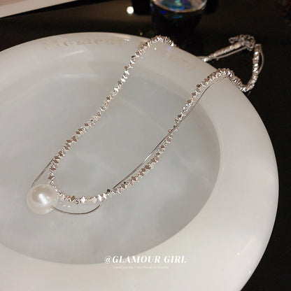 Women's Sier Pearl Affordable Luxury Fashion Simple Clavicle Necklaces