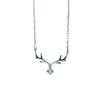 Deer Korean Style Trendy One With You Gold Plated Necklaces