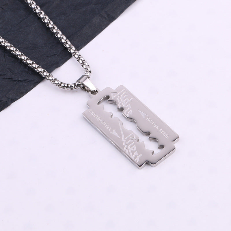 Women's & Men's & Hop Titanium Steel Blade Simple Fashion And Long Sweater Necklaces