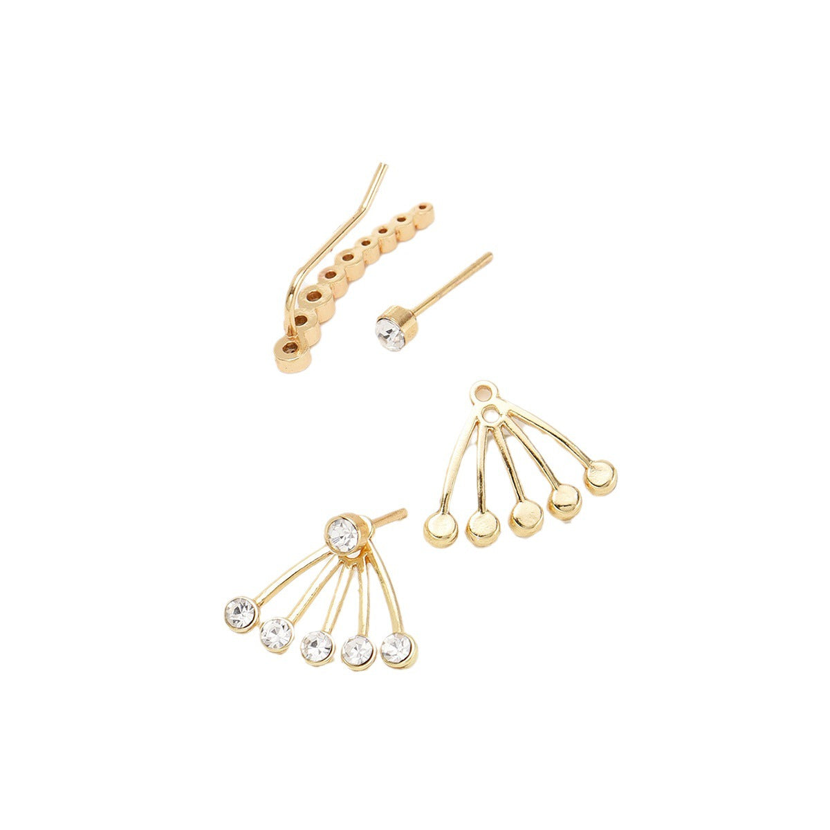 Simple Affordable Luxury Fashion Cold Style Twin Earrings