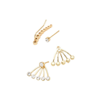 Simple Affordable Luxury Fashion Cold Style Twin Earrings