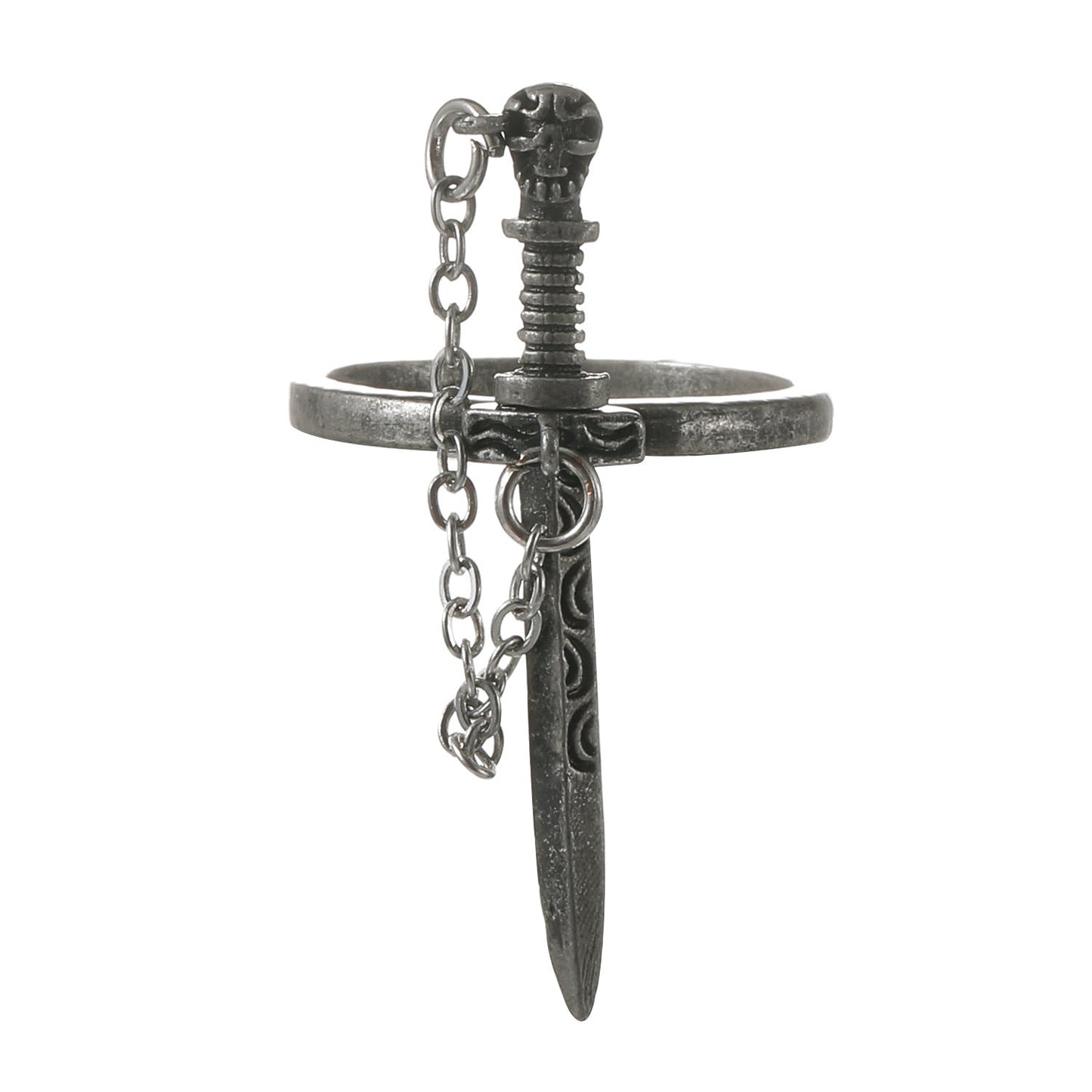 Cross Sword Female Creative Personality Chain Rings