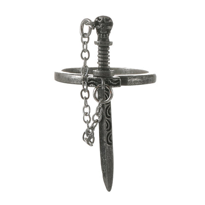 Cross Sword Female Creative Personality Chain Rings